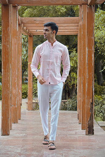 Pure Linen Regular Fit Solid Shirt