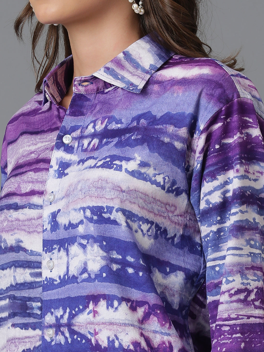 Sustainable Hand Tie Dye Women Rayon Shirt