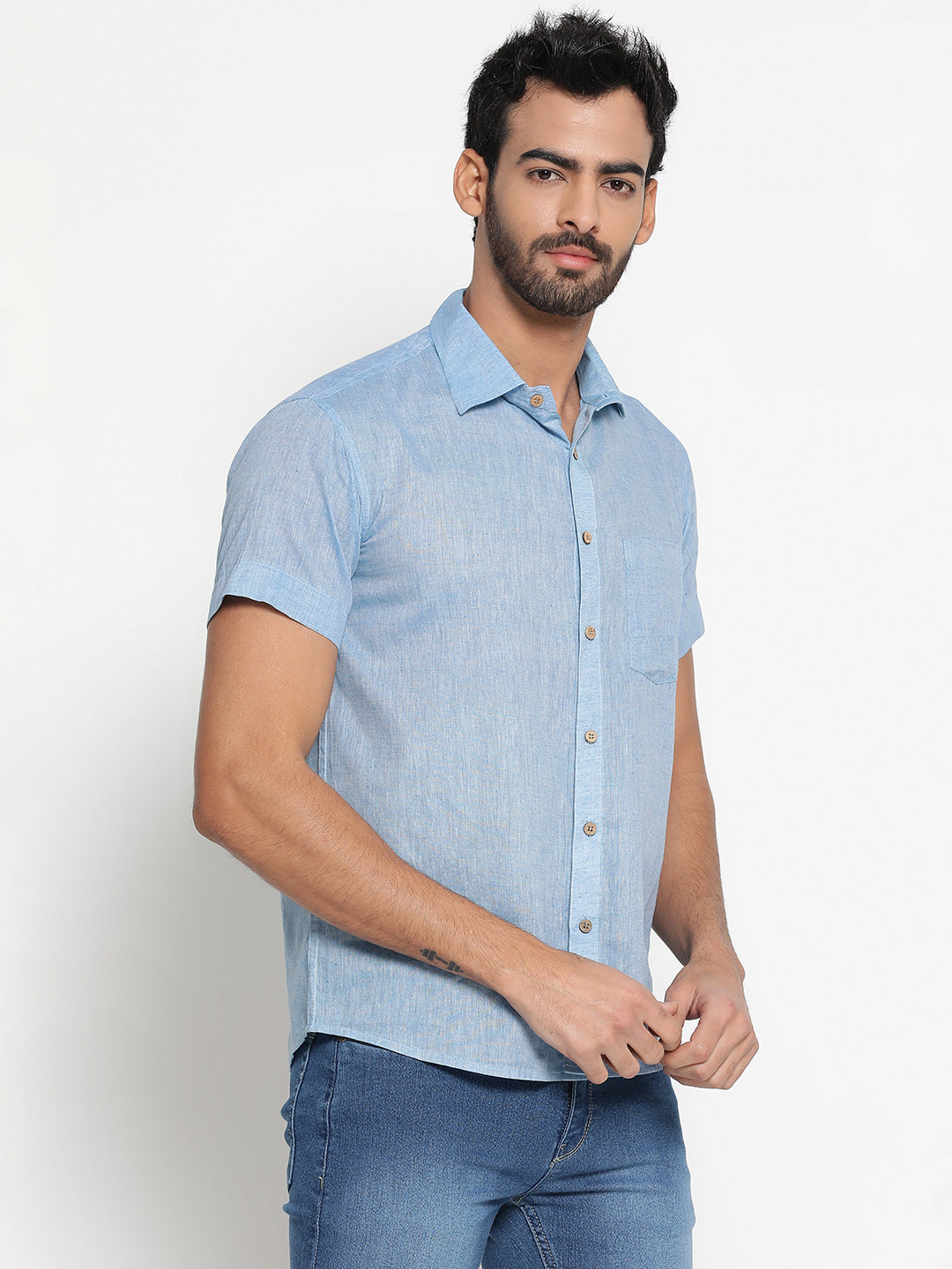 Pure Khadi Men Regular Fit Shirt