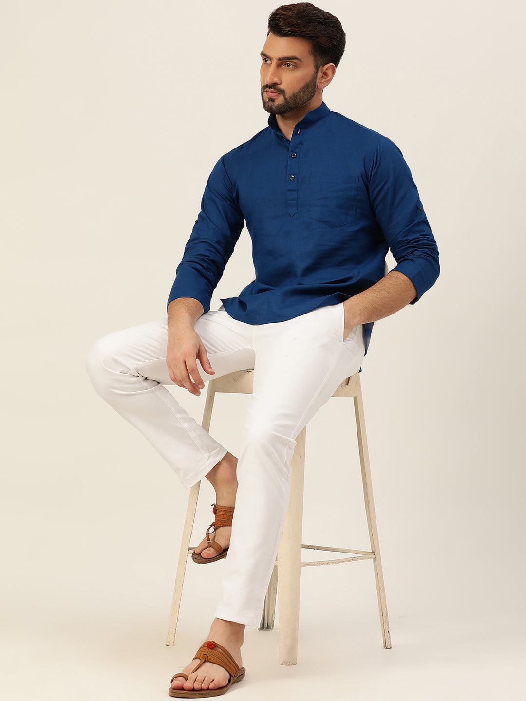 Sustainable Linen Short Kurta