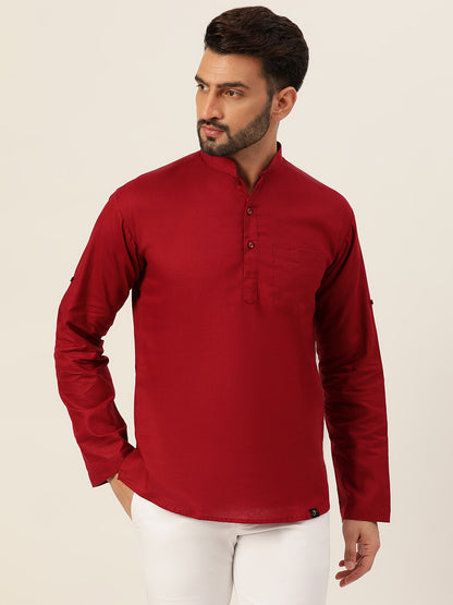 Sustainable Linen Short Kurta