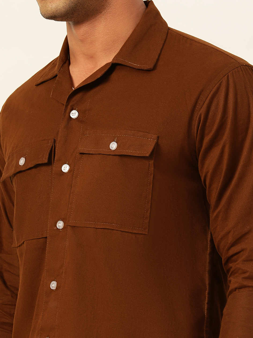 Premium Cargo Regular Fit Unisex Cotton Overshirt