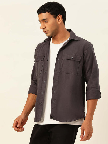 Premium Cargo Regular Fit Unisex Cotton Overshirt