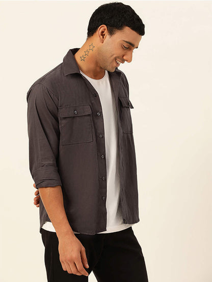 Premium Cargo Regular Fit Unisex Cotton Overshirt