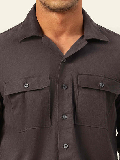 Premium Cargo Regular Fit Unisex Cotton Overshirt