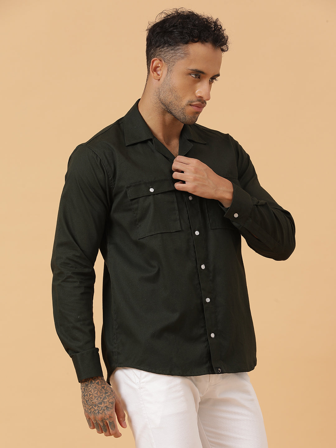 Premium Cargo Regular Fit Unisex Cotton Overshirt