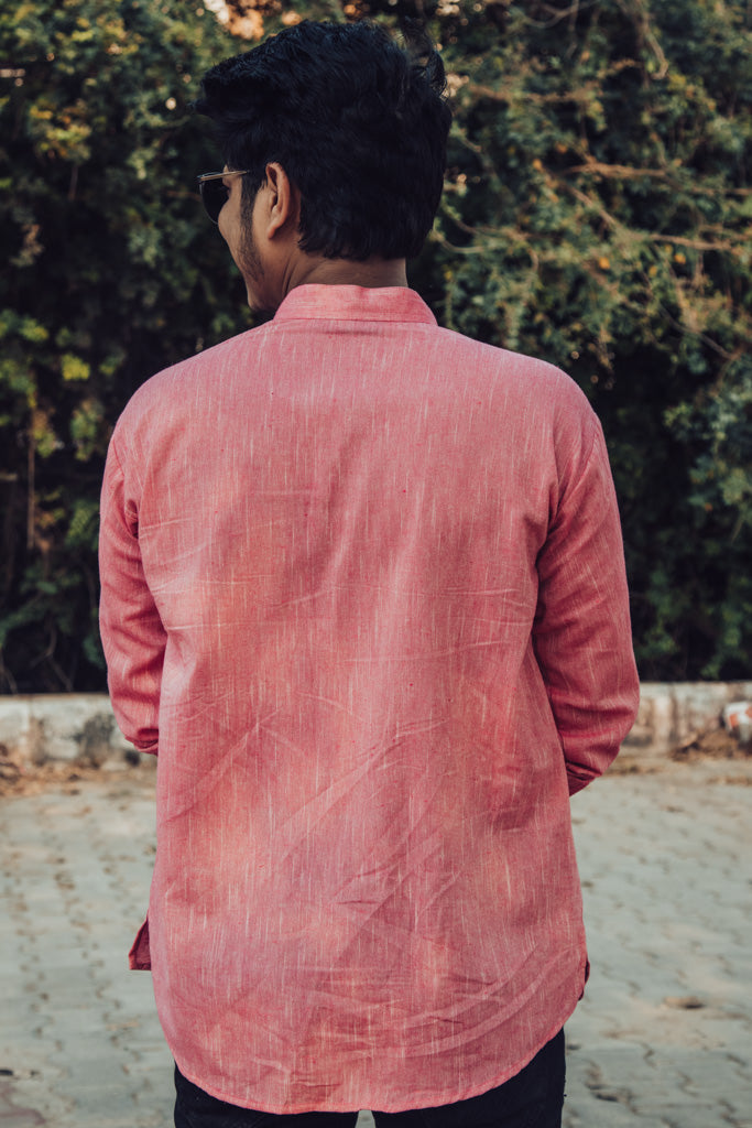 Cotton Linen Textured Short Kurta