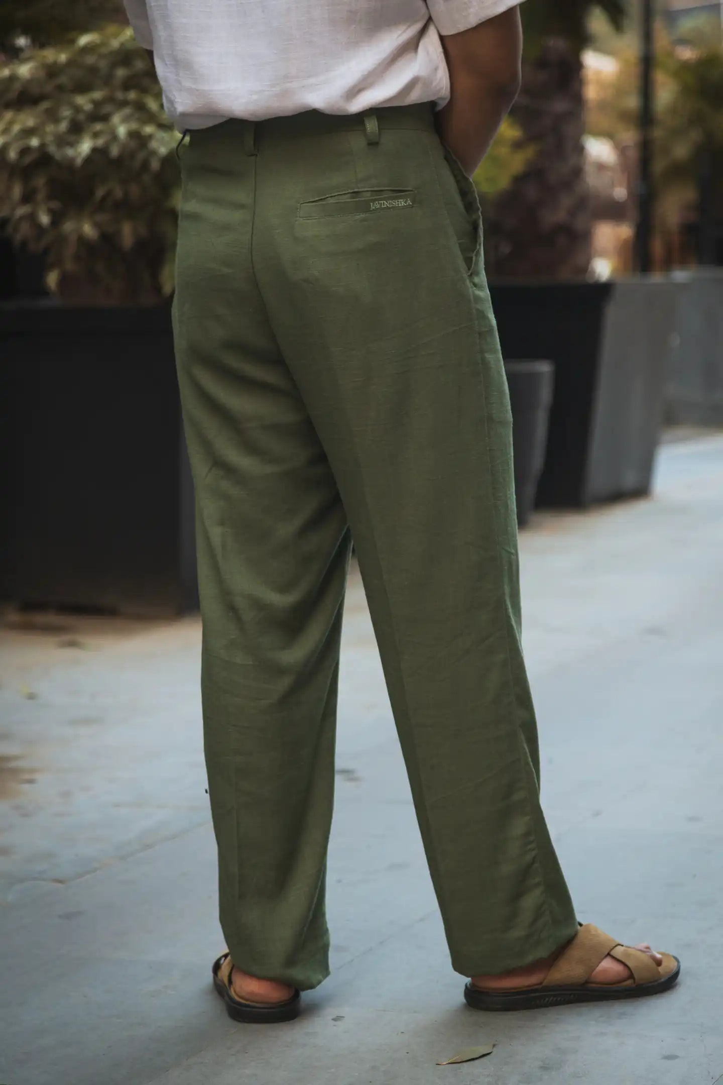 Linen High-Waist Korean Fit Pants