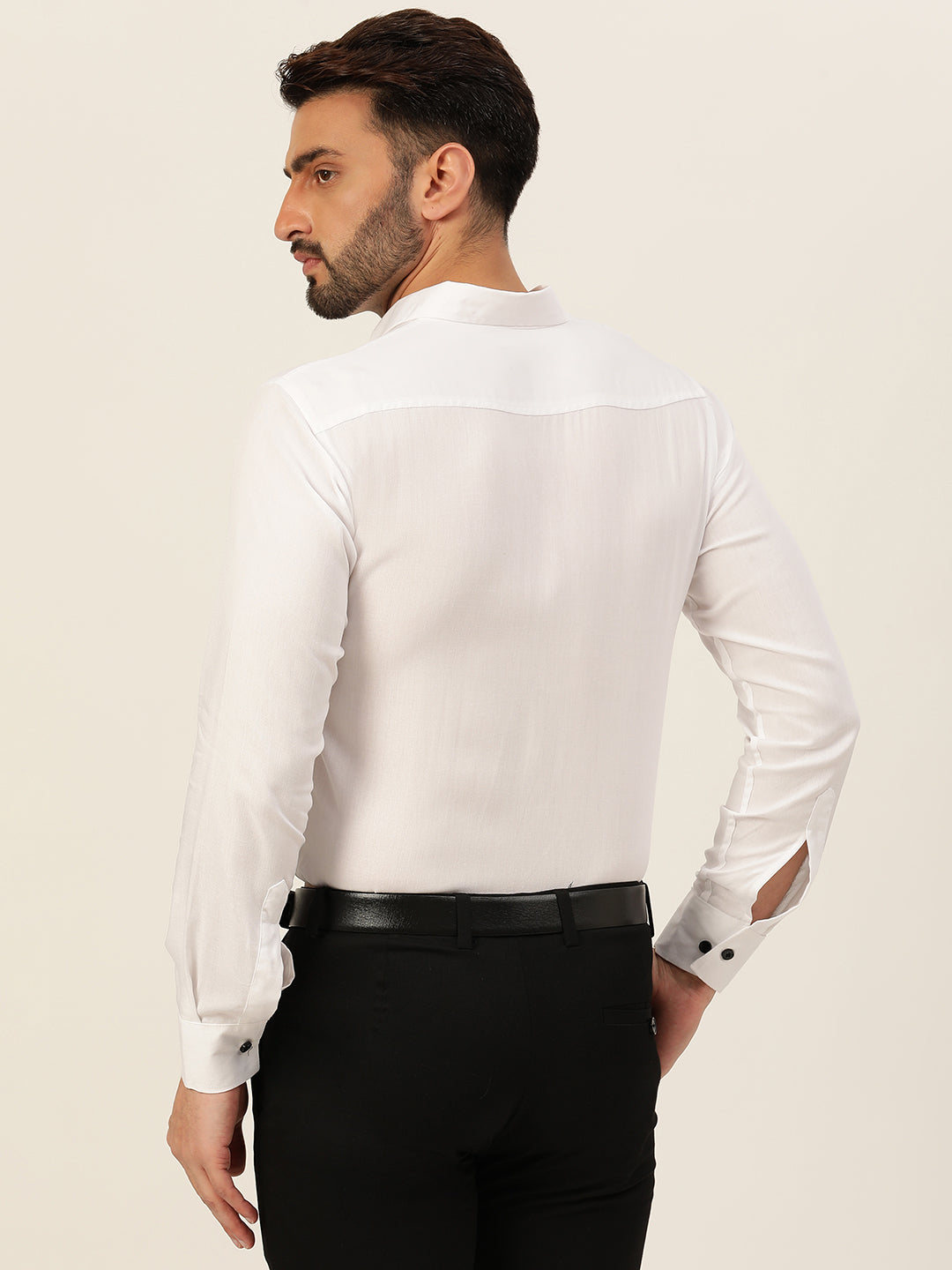 Solid Rayon Slim Fit Shirt