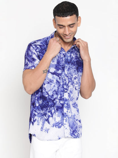 Sustainable Modal Tie Dye Slim Fit Unisex Shirt