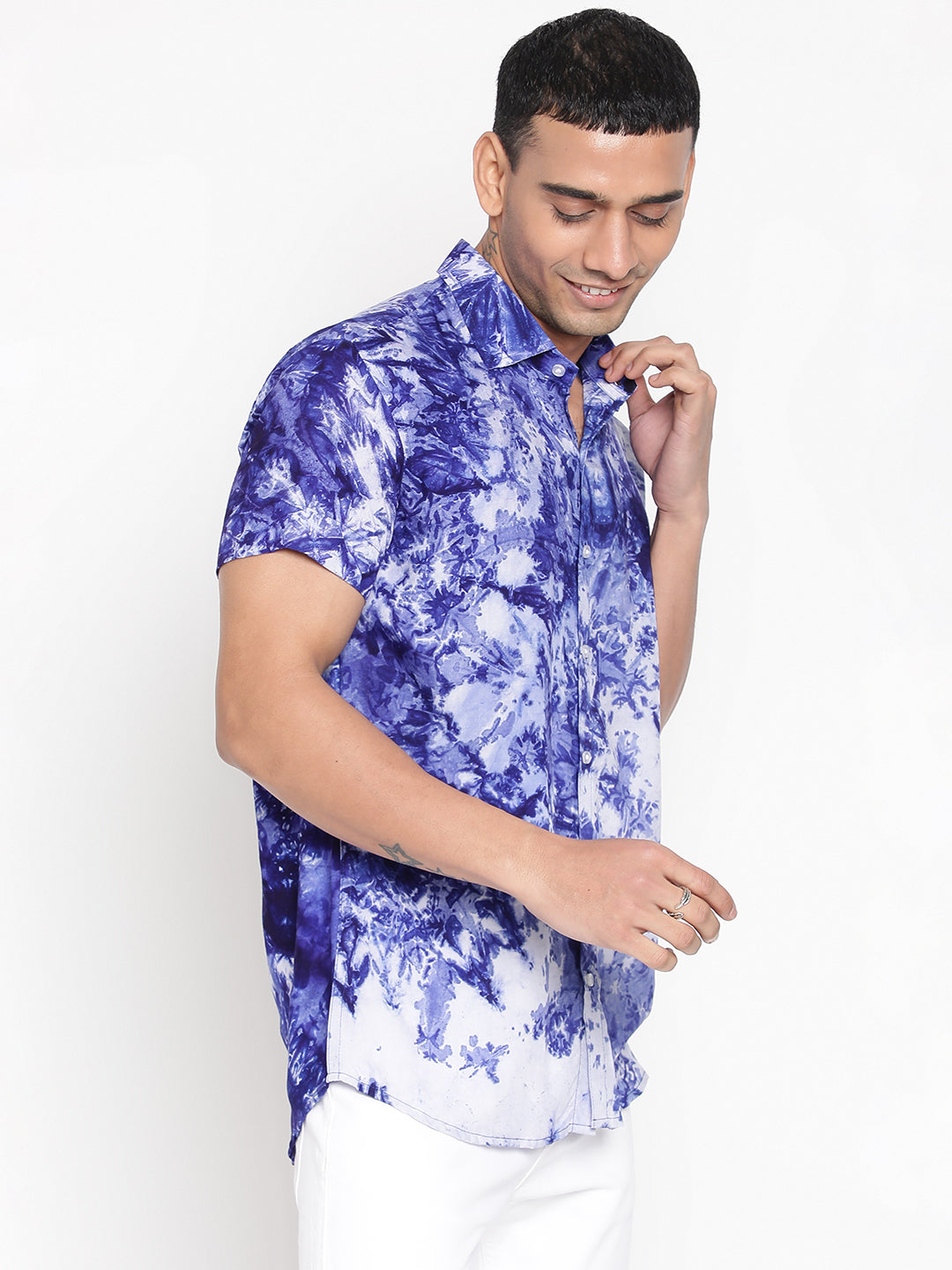 Sustainable Modal Tie Dye Slim Fit Unisex Shirt