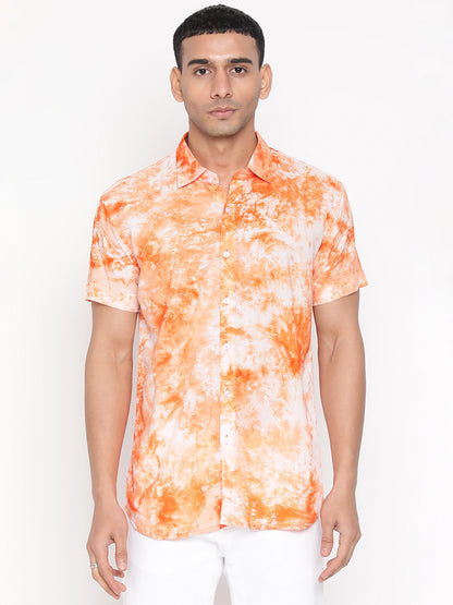 Sustainable Modal Tie Dye Slim Fit Unisex Shirt