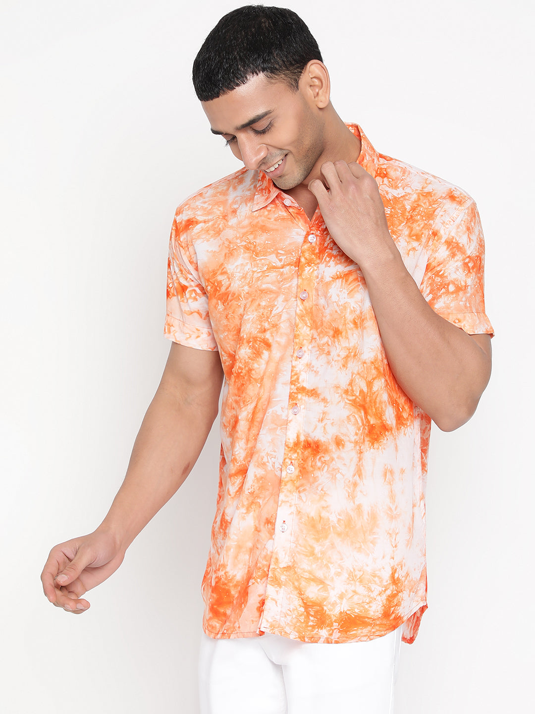 Sustainable Modal Tie Dye Slim Fit Unisex Shirt