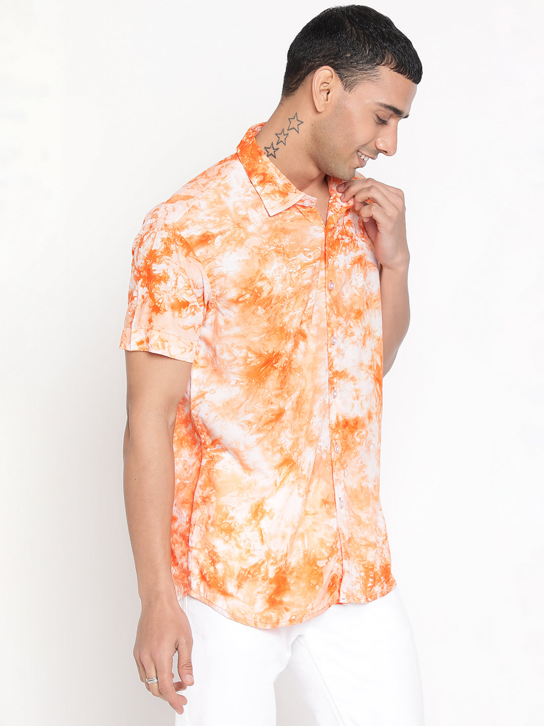 Sustainable Modal Tie Dye Slim Fit Unisex Shirt