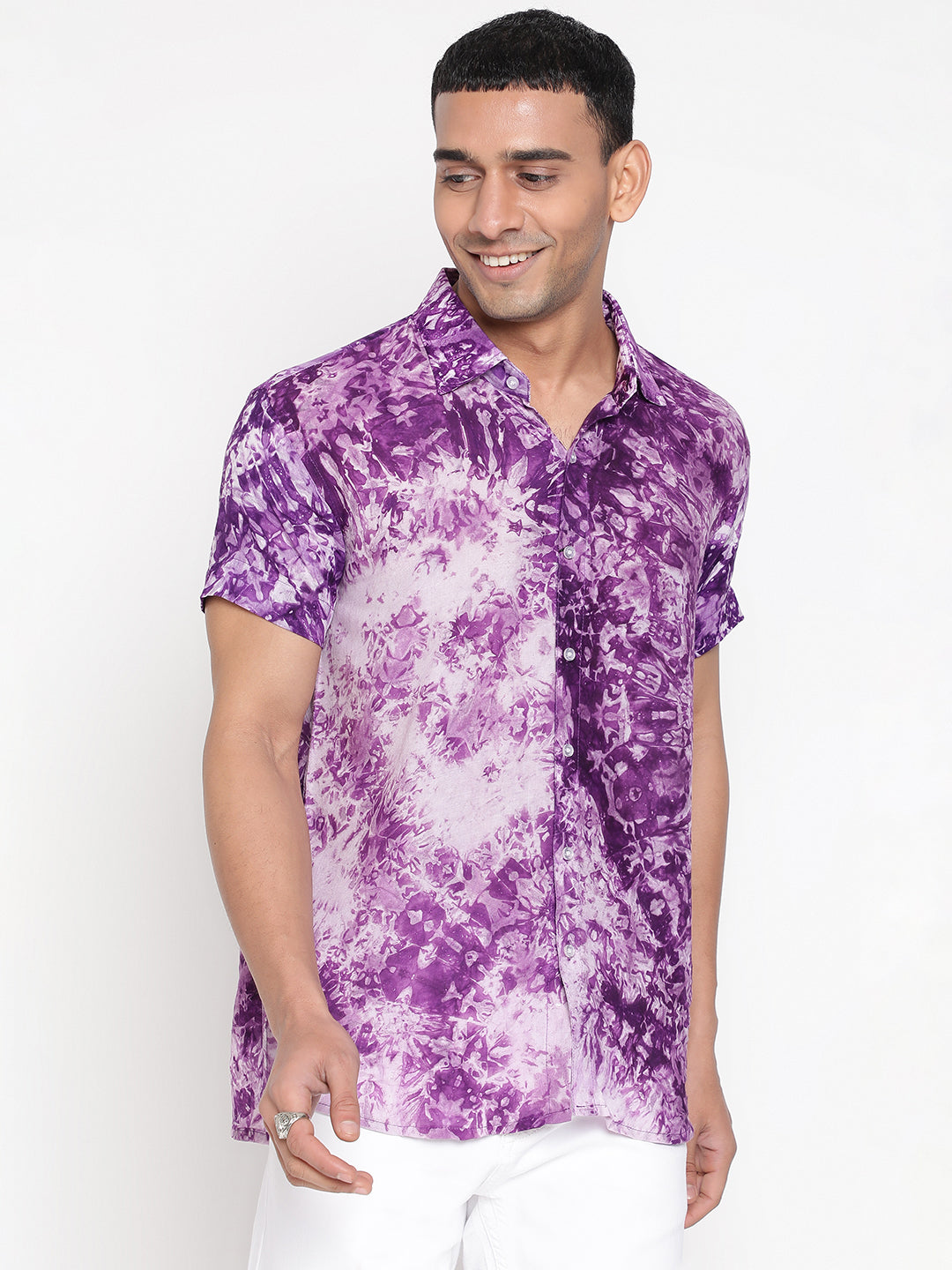 Sustainable Modal Tie Dye Slim Fit Unisex Shirt