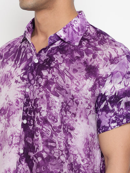 Sustainable Modal Tie Dye Slim Fit Unisex Shirt