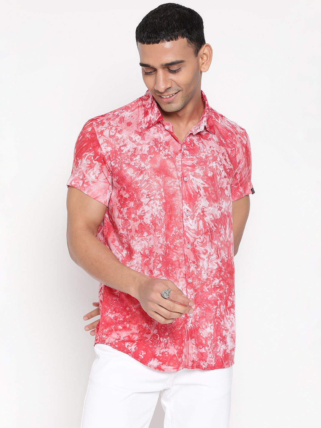 Sustainable Modal Tie Dye Slim Fit Unisex Shirt