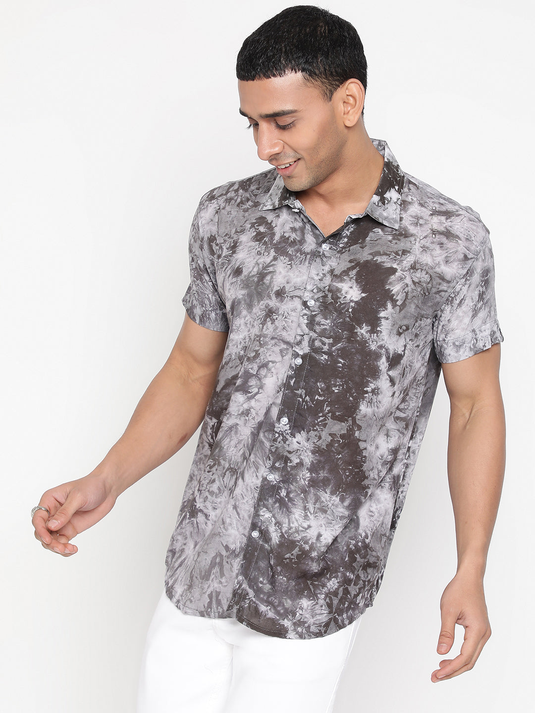 Sustainable Modal Tie Dye Slim Fit Unisex Shirt