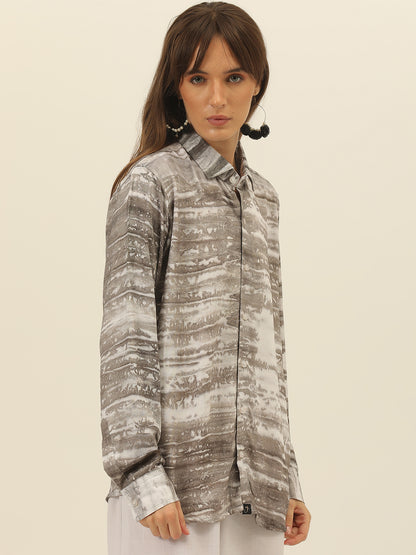 Sustainable Hand Tie Dye Women Rayon Shirt