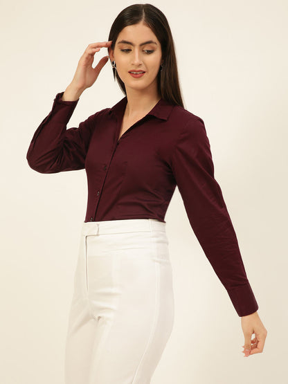 Finest Egyptian Giza Satin Women Formal Shirt