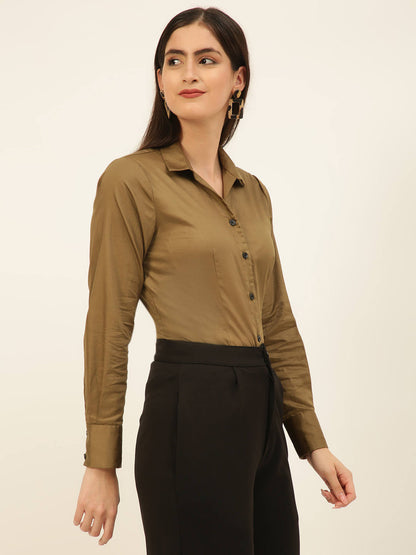 Finest Egyptian Giza Satin Women Formal Shirt